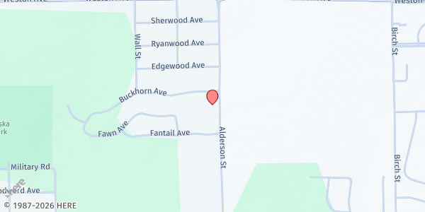 Map showing Christ Community Church at 8100 Alderson St., Weston, WI