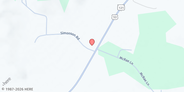 Map showing Reaching Out Ministries at W15822 Simonson Rd, Whitehall, WI