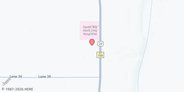 Map showing The Church of Jesus Christ of Latter-day Saints - Basin at 400 US-20, Basin, WY