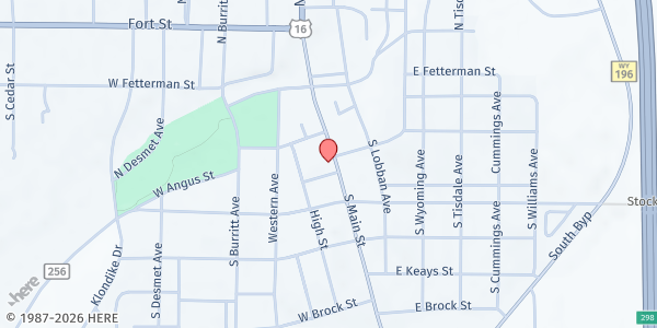 Map showing Bread of Life at 178 S Main St, Buffalo, WY