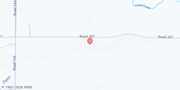 Map showing High Prairie Mennonite Church at 4083 Co Rd 207, Carpenter, WY