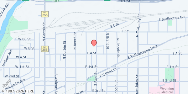 Map showing Wyoming Rescue Mission - Casper at 230 N Park St, Casper, WY