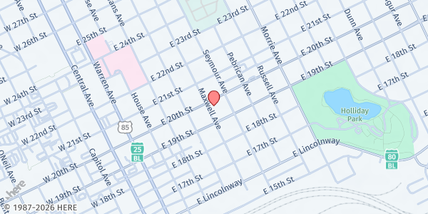 Map showing Salvation Army - Cheyenne at 601 E 20th St, Cheyenne, WY