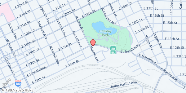 Map showing United Way-Laramie County Main Office at 1007 E Lincolnway, Cheyenne, WY