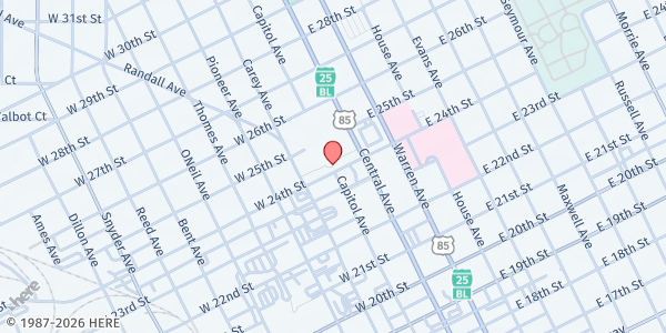 Map showing Wyoming Department Of Education - Food Distribution Center at , Cheyenne, WY