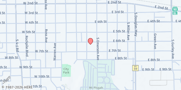 Map showing Celebrate Recovery - Gillette at 601 Carey Ave, Gillette, WY