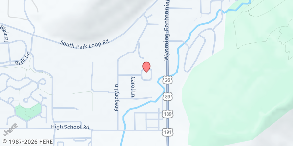 Map showing Hole Food Rescue Hub at 650 Elk Ave., Unit 2-4, Jackson, WY