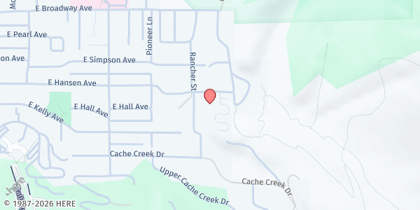 Map showing Senior Center of Jackson Hole at 830 E Hansen Ave, Jackson, WY