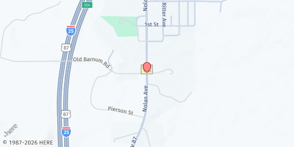 Map showing Kaycee Pop-Up/Mobile Resource at Harold Jarrard Park, Kaycee, WY