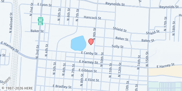 Map showing Feeding Laramie Valley at 968 N 9th St, Laramie, WY