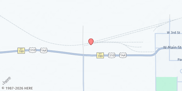 Map showing Lovell Community Center at 1925 US-310, Lovell, WY