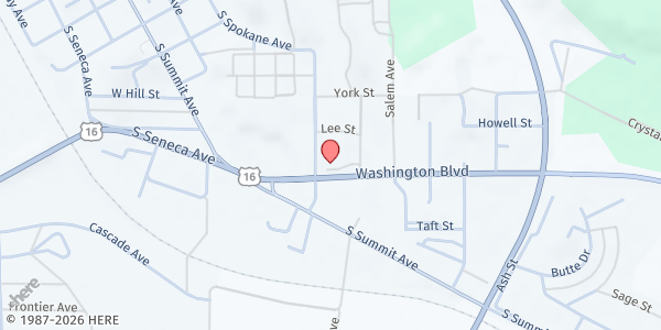 Map showing Church on the Hill at 301 Delaware Ave, Newcastle, WY