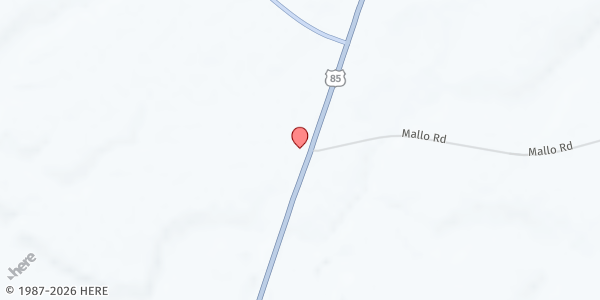 Map showing Four Corners Church at 24697 US-85, Newcastle, WY