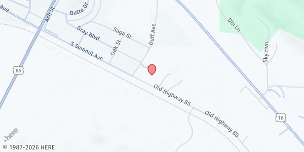 Map showing Gateway Fellowship - Newcastle at 12 Old Hwy 85, Newcastle, WY