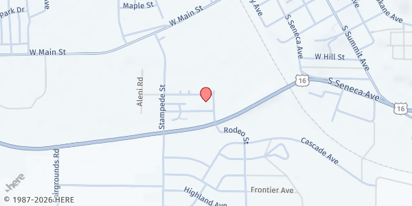 Map showing Newcastle Totes of Hope - Casper Avenue at 116 Casper Ave., Newcastle, WY