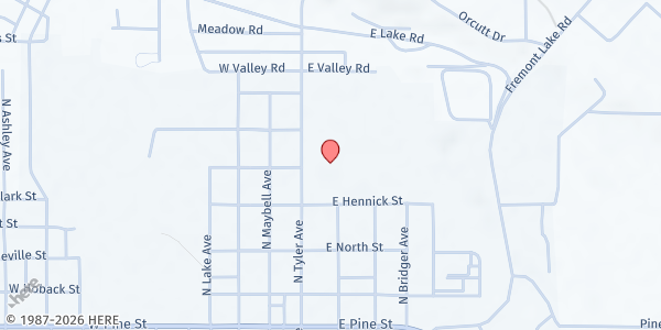 Map showing Friends of PAC at 535 N Tyler Ave, Pinedale, WY