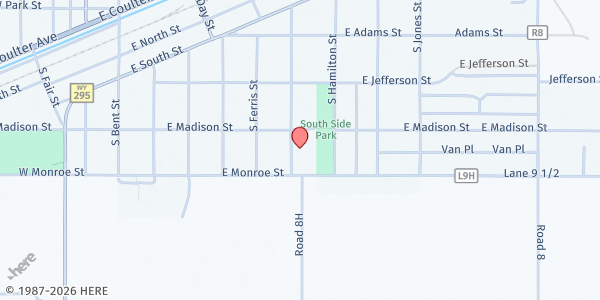 Map showing First Southern Baptist Church at 700 E Madison St, Powell, WY