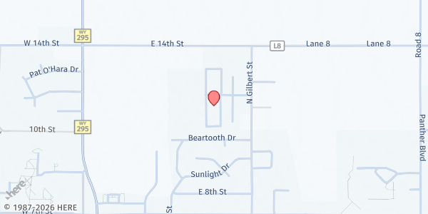 Map showing Grace Point at 550 Kattenhorn Dr, Powell, WY