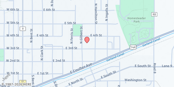 Map showing Yellowstone Country Assistance Network - Powell at 335 N Gilbert St, Powell, WY