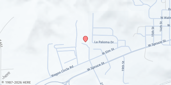 Map showing Rawlins Cooperative Parish at 800 23rd St, Rawlins, WY