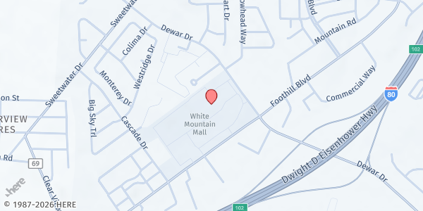 Map showing Rock Springs Pop-Up/Mobile Resource - White Mountain Mall at White Mountain Mall, Behind Petco, Rock Springs, WY