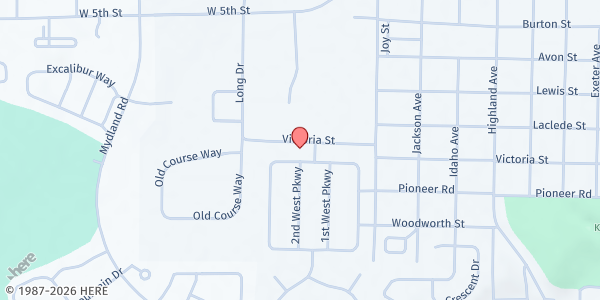 Map showing Sheridan Fairgrounds at 1752 Victoria St., Sheridan, WY
