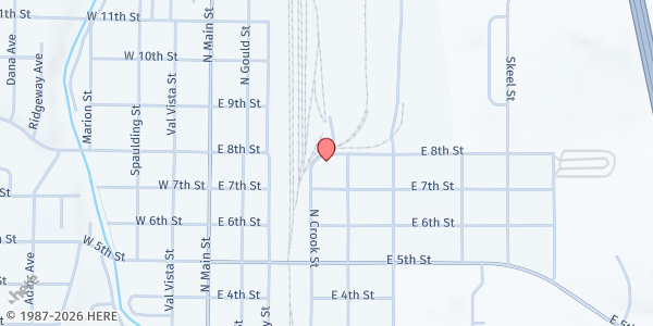 Map showing The Food Group - Sheridan at 1141 Crook St, Sheridan, WY